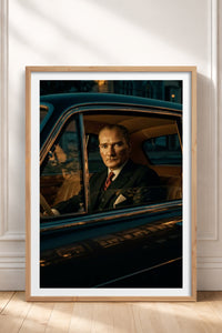 HOMEPACK Ahşap Çerçeveli Tablo Çerçeveli Poster Sanatsal Modern Duvar Dekoru TK-10817