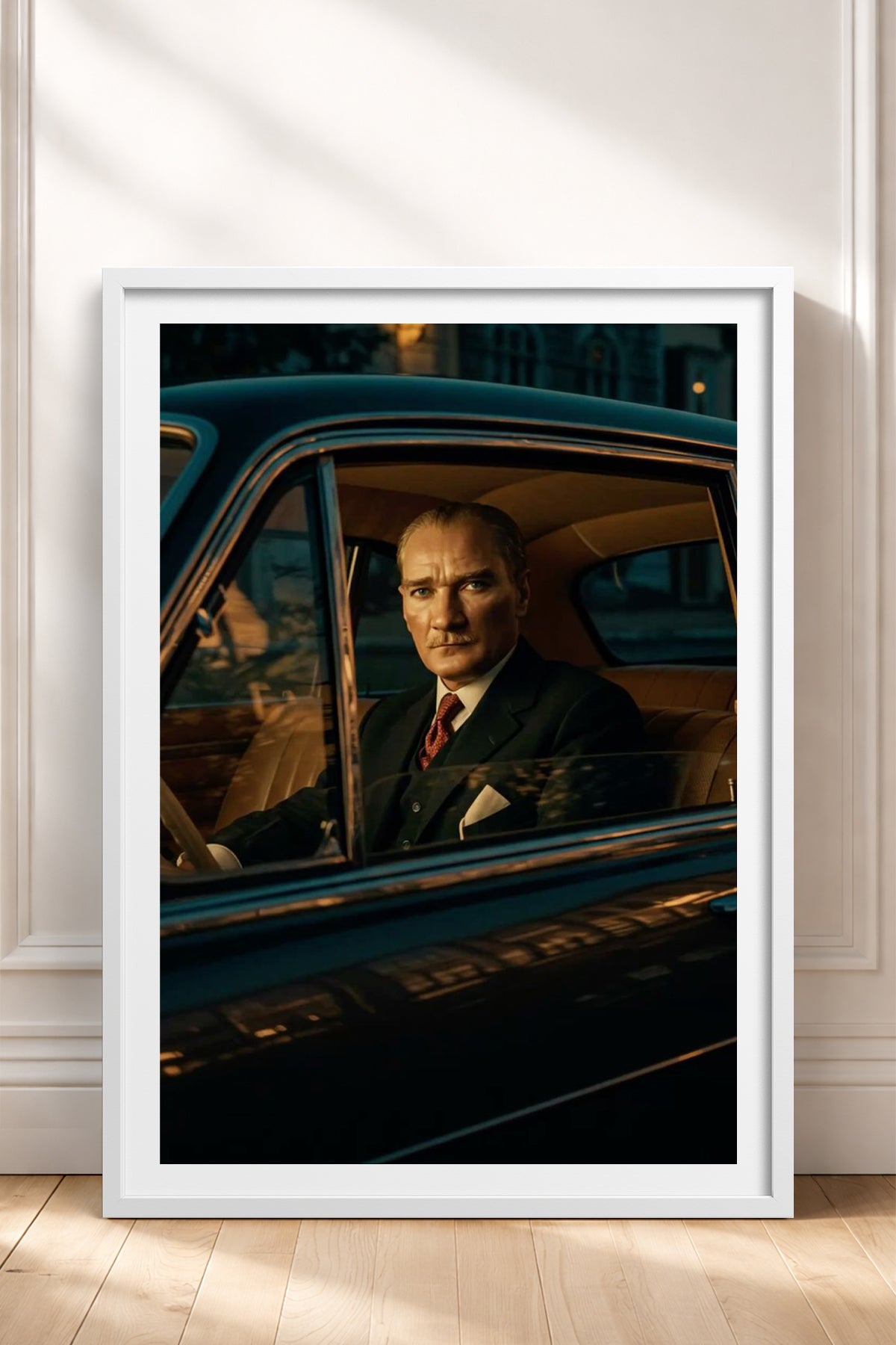 HOMEPACK Ahşap Çerçeveli Tablo Çerçeveli Poster Sanatsal Modern Duvar Dekoru TK-10817