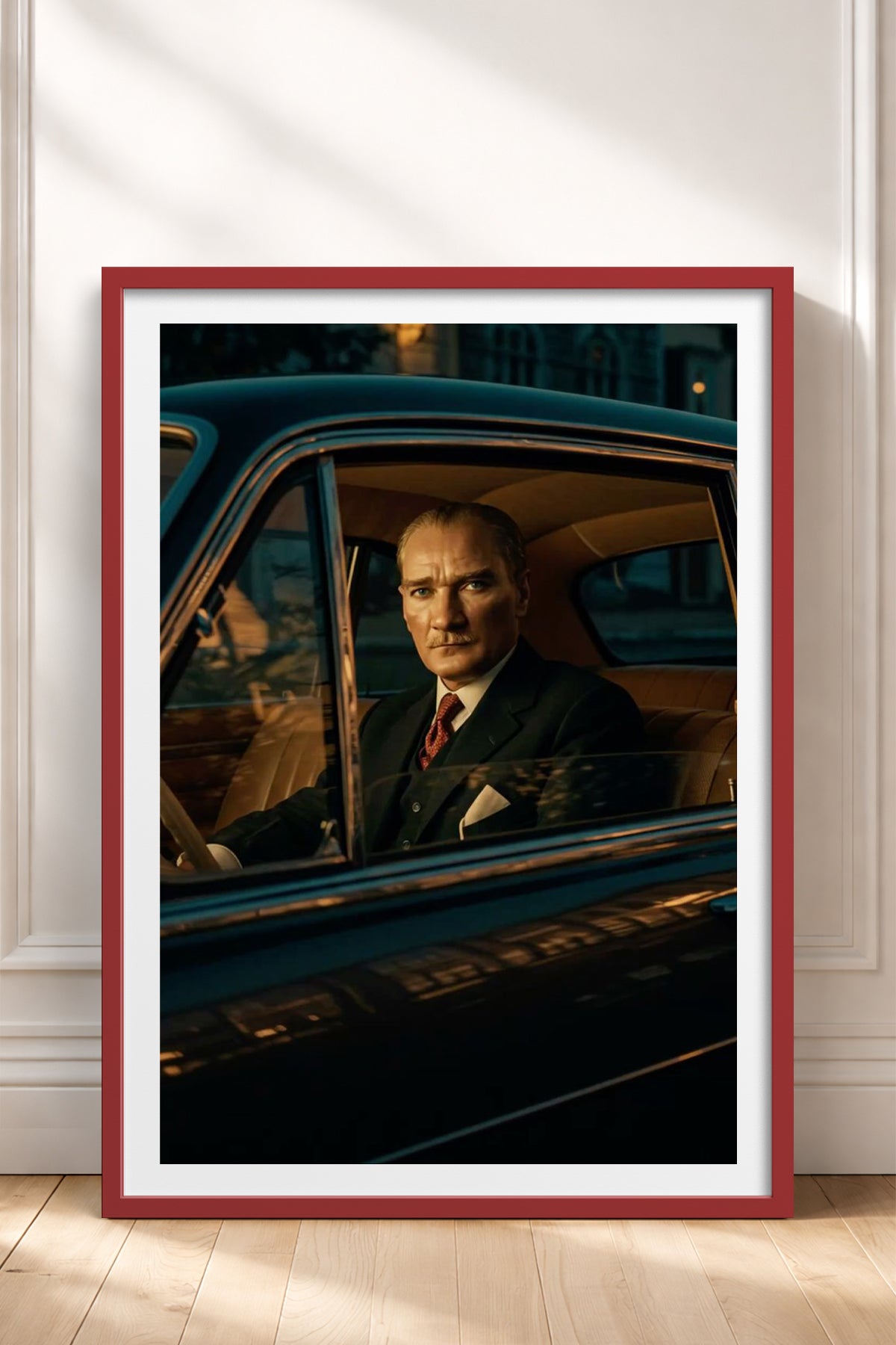 HOMEPACK Ahşap Çerçeveli Tablo Çerçeveli Poster Sanatsal Modern Duvar Dekoru TK-10817