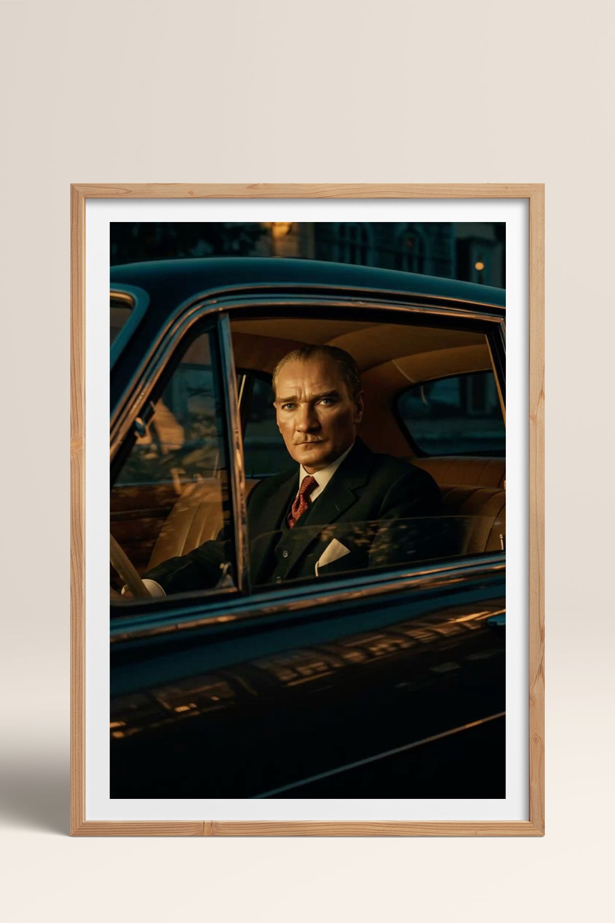 HOMEPACK Ahşap Çerçeveli Tablo Çerçeveli Poster Sanatsal Modern Duvar Dekoru TK-10817