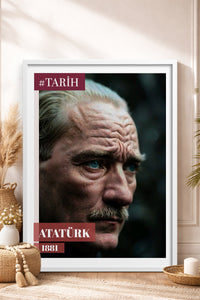 HOMEPACK Ahşap Çerçeveli Tablo Çerçeveli Poster Sanatsal Modern Duvar Dekoru TK-10818
