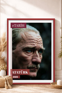 HOMEPACK Ahşap Çerçeveli Tablo Çerçeveli Poster Sanatsal Modern Duvar Dekoru TK-10818