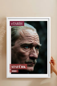 HOMEPACK Ahşap Çerçeveli Tablo Çerçeveli Poster Sanatsal Modern Duvar Dekoru TK-10818