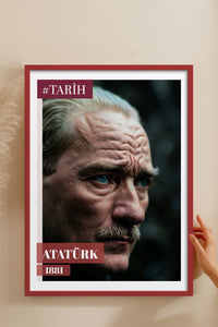 HOMEPACK Ahşap Çerçeveli Tablo Çerçeveli Poster Sanatsal Modern Duvar Dekoru TK-10818