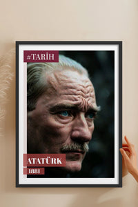 HOMEPACK Ahşap Çerçeveli Tablo Çerçeveli Poster Sanatsal Modern Duvar Dekoru TK-10818