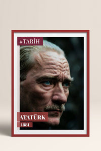 HOMEPACK Ahşap Çerçeveli Tablo Çerçeveli Poster Sanatsal Modern Duvar Dekoru TK-10818