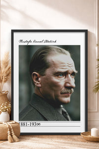 HOMEPACK Ahşap Çerçeveli Tablo Çerçeveli Poster Sanatsal Modern Duvar Dekoru TK-10819