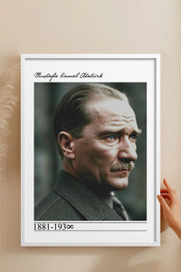 HOMEPACK Ahşap Çerçeveli Tablo Çerçeveli Poster Sanatsal Modern Duvar Dekoru TK-10819
