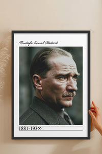 HOMEPACK Ahşap Çerçeveli Tablo Çerçeveli Poster Sanatsal Modern Duvar Dekoru TK-10819