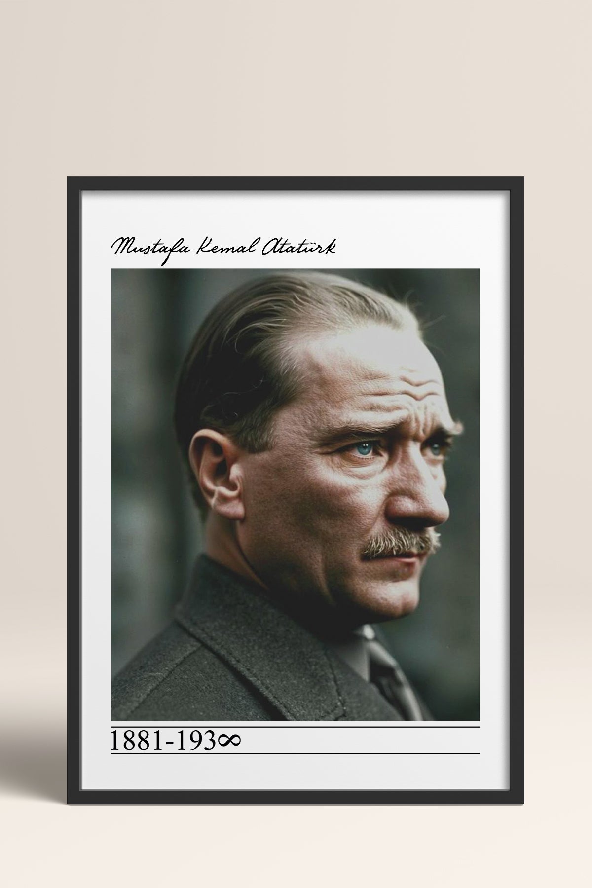HOMEPACK Ahşap Çerçeveli Tablo Çerçeveli Poster Sanatsal Modern Duvar Dekoru TK-10819