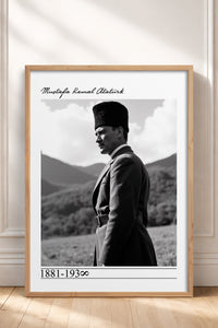 HOMEPACK Ahşap Çerçeveli Tablo Çerçeveli Poster Sanatsal Modern Duvar Dekoru TK-10820