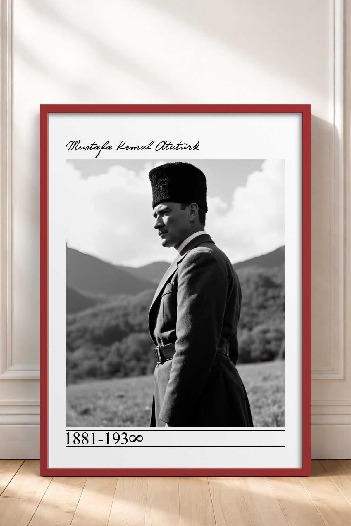 HOMEPACK Ahşap Çerçeveli Tablo Çerçeveli Poster Sanatsal Modern Duvar Dekoru TK-10820