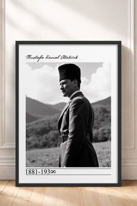 HOMEPACK Ahşap Çerçeveli Tablo Çerçeveli Poster Sanatsal Modern Duvar Dekoru TK-10820