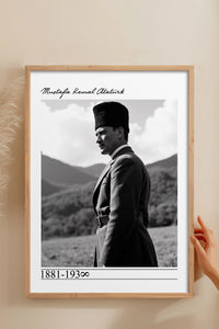 HOMEPACK Ahşap Çerçeveli Tablo Çerçeveli Poster Sanatsal Modern Duvar Dekoru TK-10820