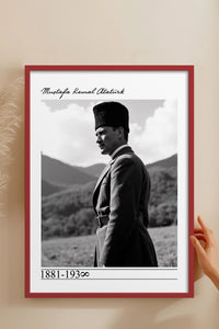 HOMEPACK Ahşap Çerçeveli Tablo Çerçeveli Poster Sanatsal Modern Duvar Dekoru TK-10820