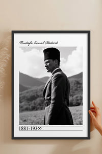HOMEPACK Ahşap Çerçeveli Tablo Çerçeveli Poster Sanatsal Modern Duvar Dekoru TK-10820