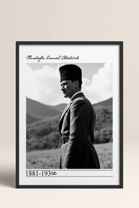 HOMEPACK Ahşap Çerçeveli Tablo Çerçeveli Poster Sanatsal Modern Duvar Dekoru TK-10820