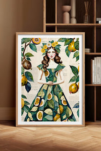HOMEPACK Ahşap Çerçeveli Tablo Çerçeveli Poster Sanatsal Modern Duvar Dekoru TK-1083