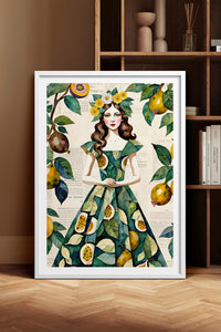 HOMEPACK Ahşap Çerçeveli Tablo Çerçeveli Poster Sanatsal Modern Duvar Dekoru TK-1083