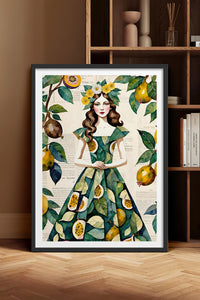 HOMEPACK Ahşap Çerçeveli Tablo Çerçeveli Poster Sanatsal Modern Duvar Dekoru TK-1083