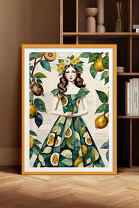 HOMEPACK Ahşap Çerçeveli Tablo Çerçeveli Poster Sanatsal Modern Duvar Dekoru TK-1083
