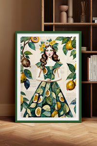 HOMEPACK Ahşap Çerçeveli Tablo Çerçeveli Poster Sanatsal Modern Duvar Dekoru TK-1083