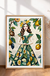 HOMEPACK Ahşap Çerçeveli Tablo Çerçeveli Poster Sanatsal Modern Duvar Dekoru TK-1083
