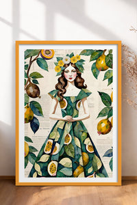 HOMEPACK Ahşap Çerçeveli Tablo Çerçeveli Poster Sanatsal Modern Duvar Dekoru TK-1083