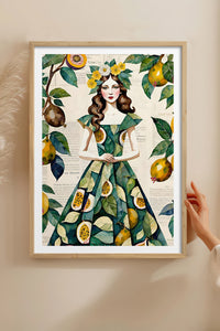HOMEPACK Ahşap Çerçeveli Tablo Çerçeveli Poster Sanatsal Modern Duvar Dekoru TK-1083