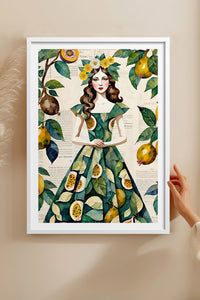 HOMEPACK Ahşap Çerçeveli Tablo Çerçeveli Poster Sanatsal Modern Duvar Dekoru TK-1083