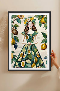 HOMEPACK Ahşap Çerçeveli Tablo Çerçeveli Poster Sanatsal Modern Duvar Dekoru TK-1083