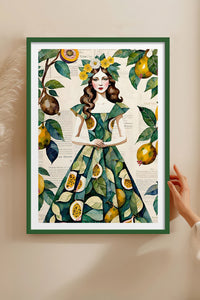 HOMEPACK Ahşap Çerçeveli Tablo Çerçeveli Poster Sanatsal Modern Duvar Dekoru TK-1083