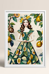 HOMEPACK Ahşap Çerçeveli Tablo Çerçeveli Poster Sanatsal Modern Duvar Dekoru TK-1083