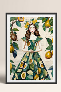 HOMEPACK Ahşap Çerçeveli Tablo Çerçeveli Poster Sanatsal Modern Duvar Dekoru TK-1083