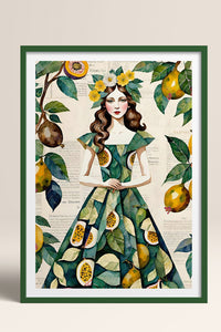 HOMEPACK Ahşap Çerçeveli Tablo Çerçeveli Poster Sanatsal Modern Duvar Dekoru TK-1083