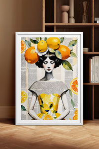 HOMEPACK Ahşap Çerçeveli Tablo Çerçeveli Poster Sanatsal Modern Duvar Dekoru TK-1084