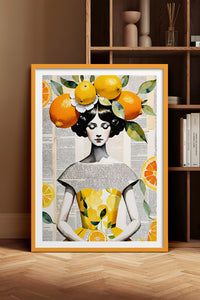 HOMEPACK Ahşap Çerçeveli Tablo Çerçeveli Poster Sanatsal Modern Duvar Dekoru TK-1084