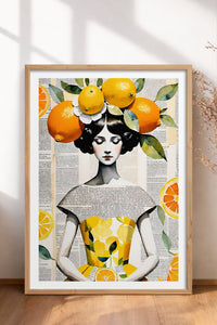 HOMEPACK Ahşap Çerçeveli Tablo Çerçeveli Poster Sanatsal Modern Duvar Dekoru TK-1084