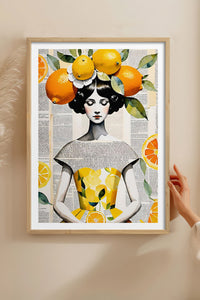 HOMEPACK Ahşap Çerçeveli Tablo Çerçeveli Poster Sanatsal Modern Duvar Dekoru TK-1084