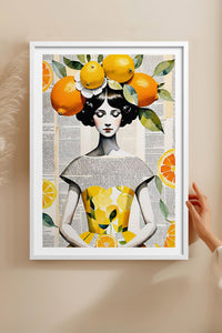 HOMEPACK Ahşap Çerçeveli Tablo Çerçeveli Poster Sanatsal Modern Duvar Dekoru TK-1084