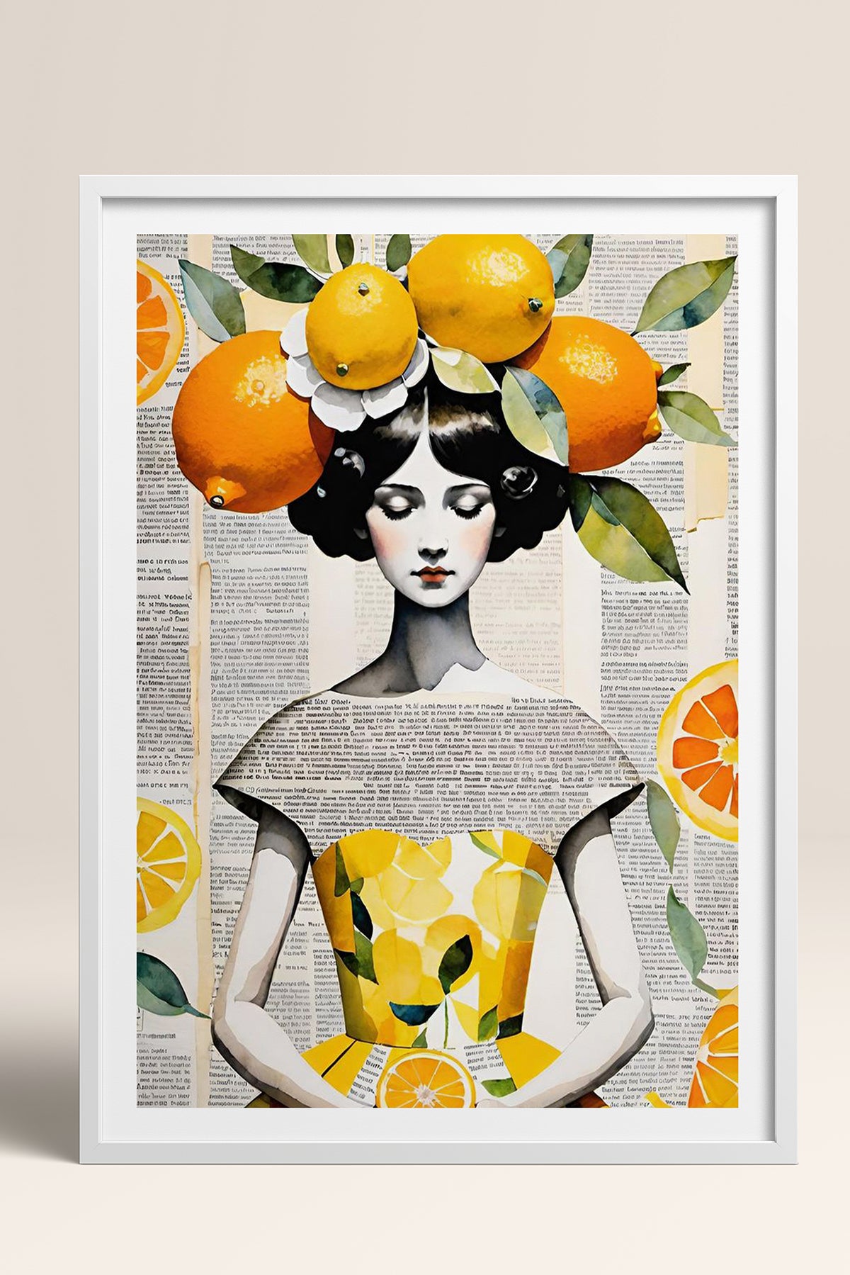 HOMEPACK Ahşap Çerçeveli Tablo Çerçeveli Poster Sanatsal Modern Duvar Dekoru TK-1084