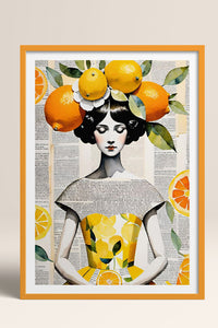 HOMEPACK Ahşap Çerçeveli Tablo Çerçeveli Poster Sanatsal Modern Duvar Dekoru TK-1084