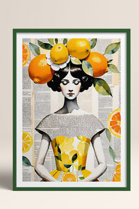 HOMEPACK Ahşap Çerçeveli Tablo Çerçeveli Poster Sanatsal Modern Duvar Dekoru TK-1084