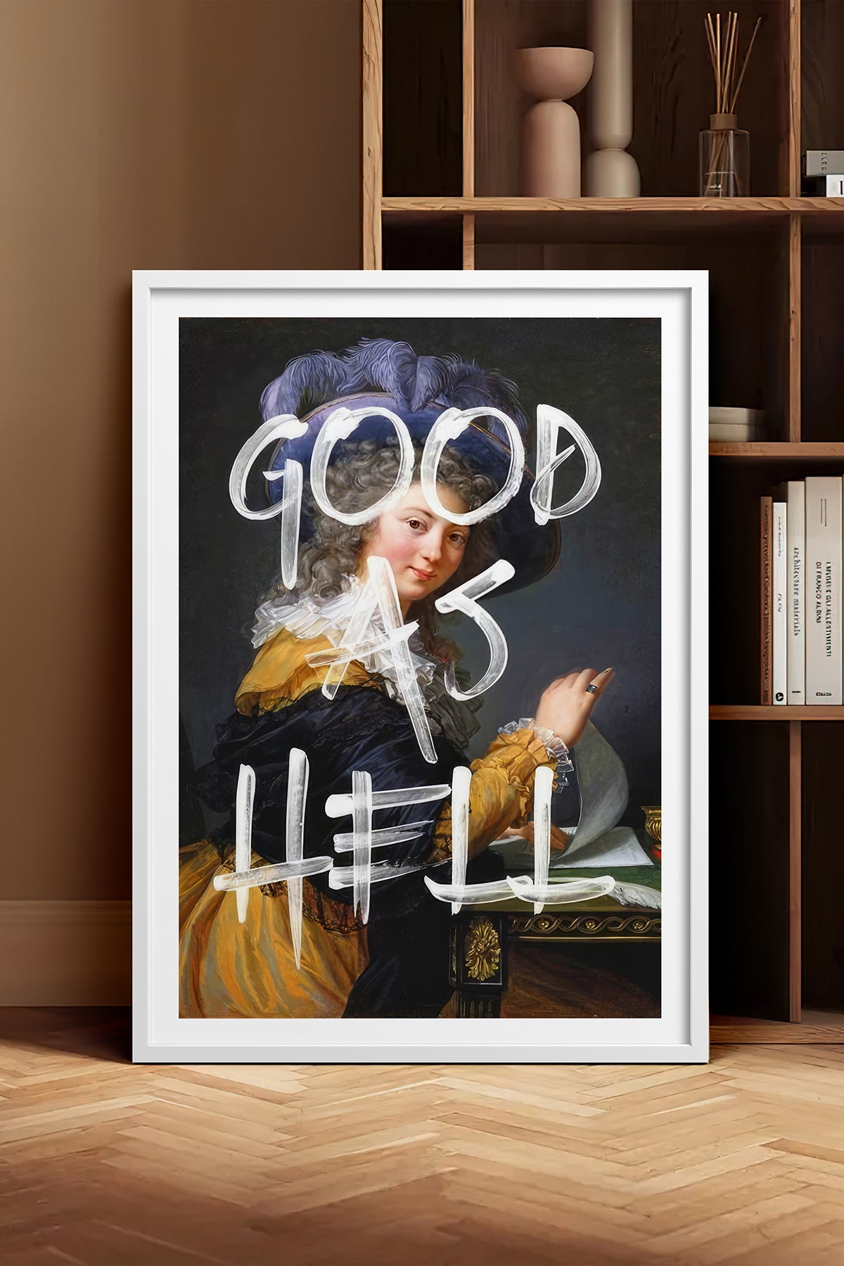 HOMEPACK Ahşap Çerçeveli Tablo Çerçeveli Poster Sanatsal Modern Duvar Dekoru TK-1085