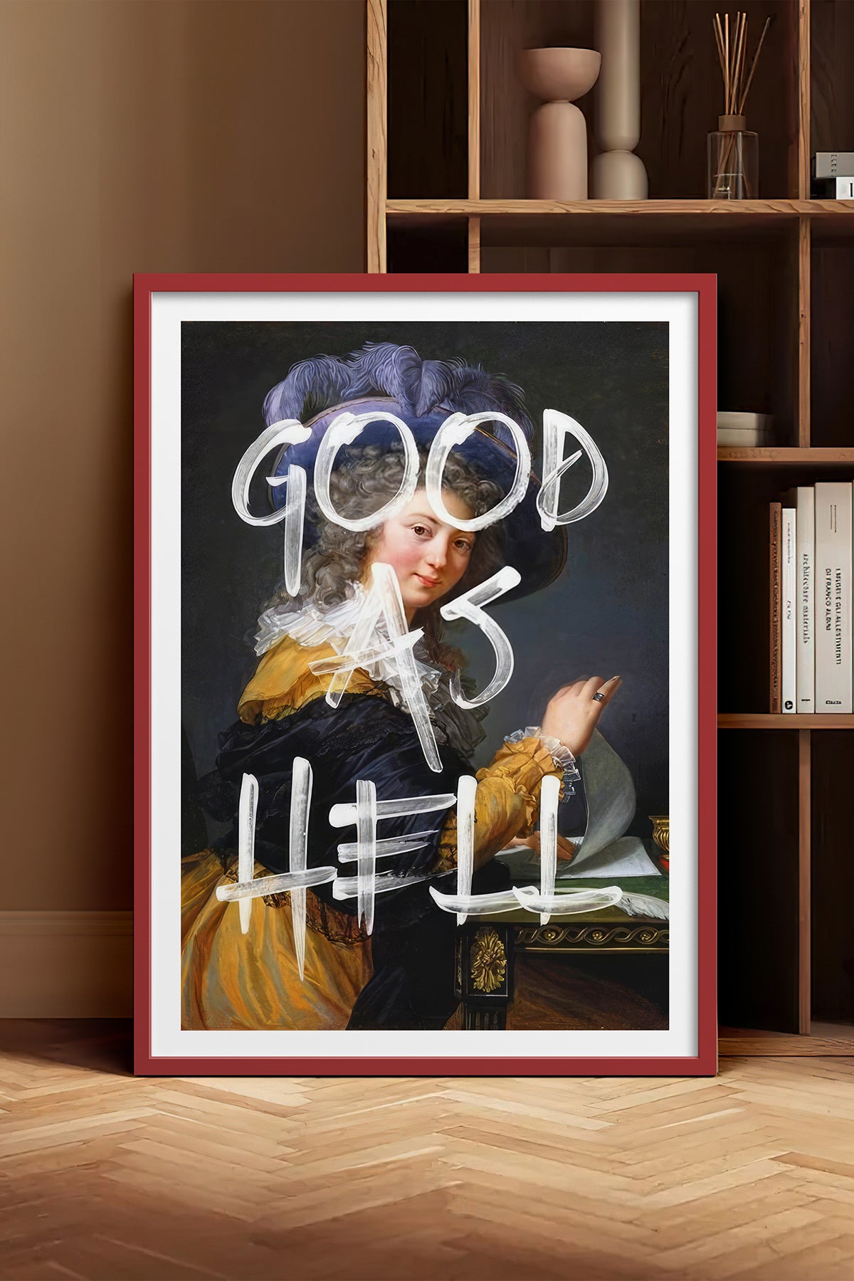 HOMEPACK Ahşap Çerçeveli Tablo Çerçeveli Poster Sanatsal Modern Duvar Dekoru TK-1085