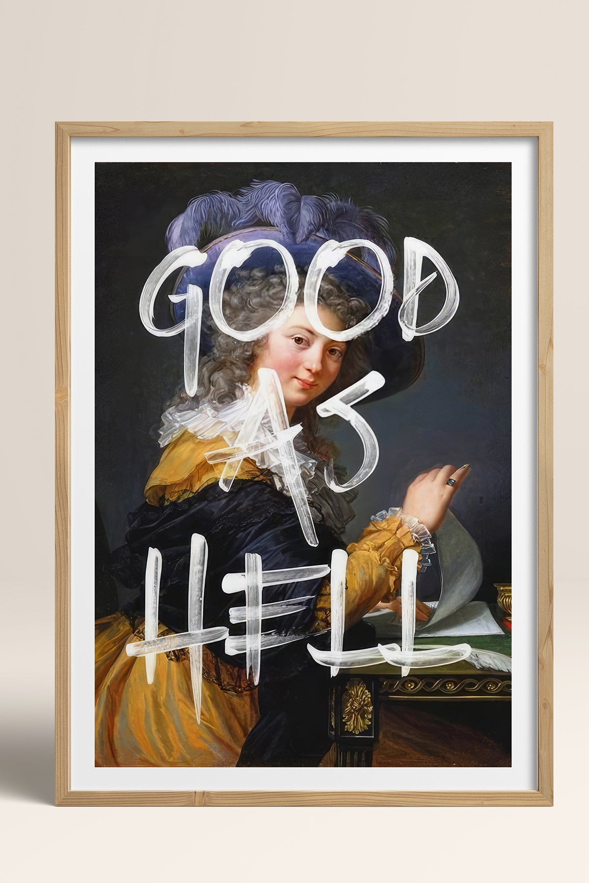 HOMEPACK Ahşap Çerçeveli Tablo Çerçeveli Poster Sanatsal Modern Duvar Dekoru TK-1085