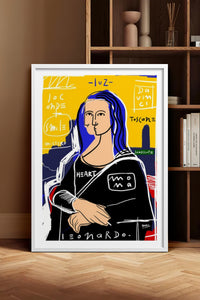 HOMEPACK Ahşap Çerçeveli Tablo Çerçeveli Poster Sanatsal Modern Duvar Dekoru TK-1086