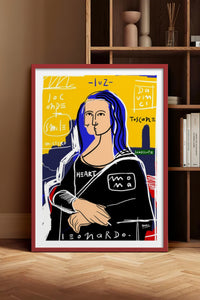 HOMEPACK Ahşap Çerçeveli Tablo Çerçeveli Poster Sanatsal Modern Duvar Dekoru TK-1086