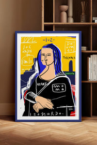 HOMEPACK Ahşap Çerçeveli Tablo Çerçeveli Poster Sanatsal Modern Duvar Dekoru TK-1086