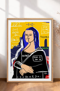 HOMEPACK Ahşap Çerçeveli Tablo Çerçeveli Poster Sanatsal Modern Duvar Dekoru TK-1086